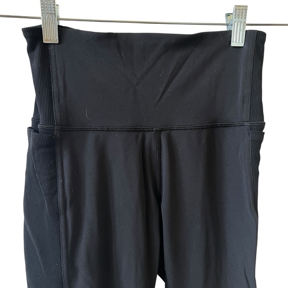 LULULEMON LUXESTREME LEGGINGS 4 RIBBED SIDE LEG PANEL POCKETS ANKLE YOGA ACTIVE - Picture 3 of 11